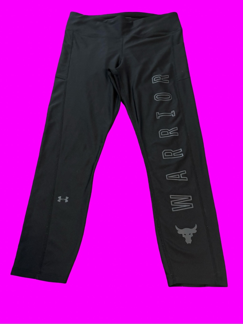 Under Armour Womenswear Heatgear Black Performance 'WARRIOR' Leggings Size L